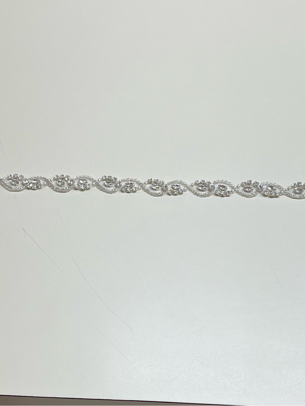 Symphony Bridal Silver Crystal Embellished Bridal Belt